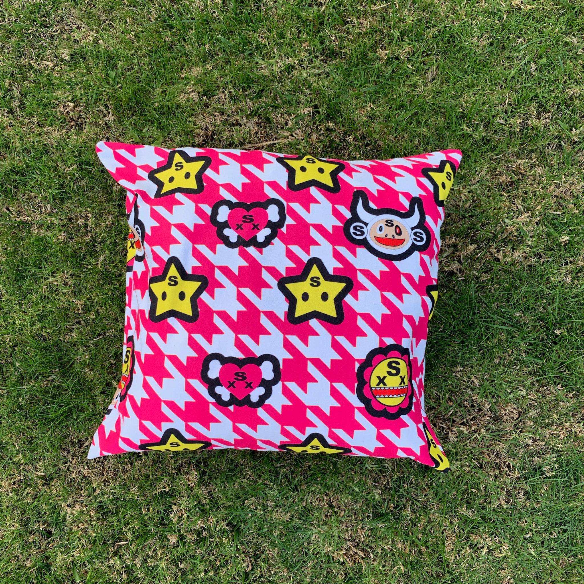 Hot Pink GhoulStar Pillow