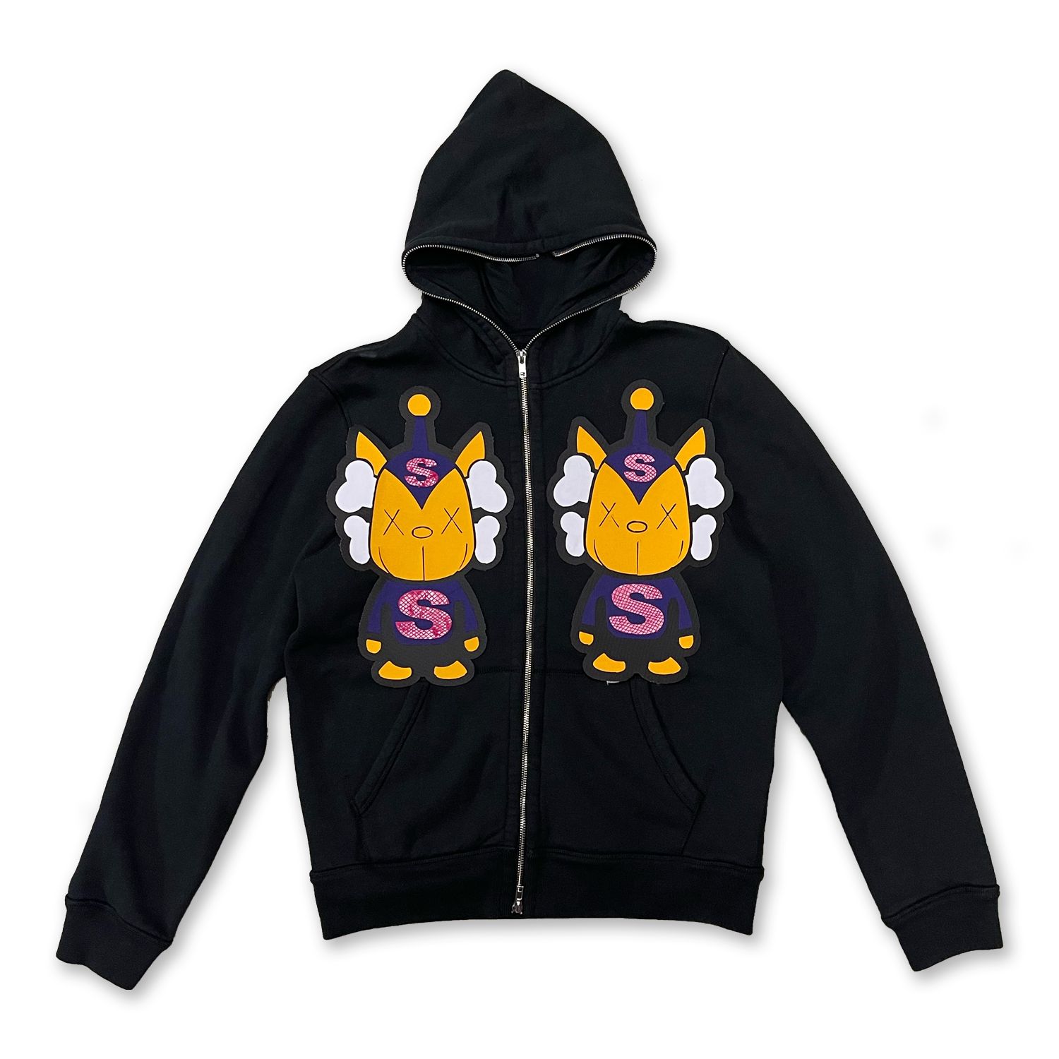 Yellow Alien Fullzip Hoodie
