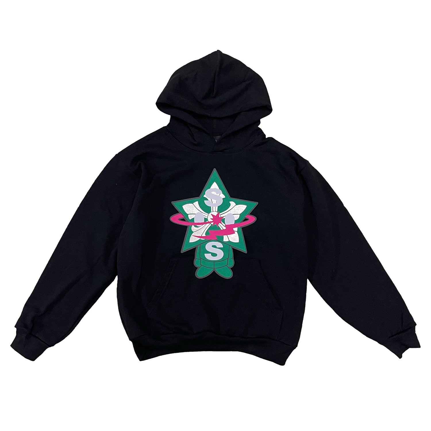 Green Chrome Star Hoodie (1of1) X-Large