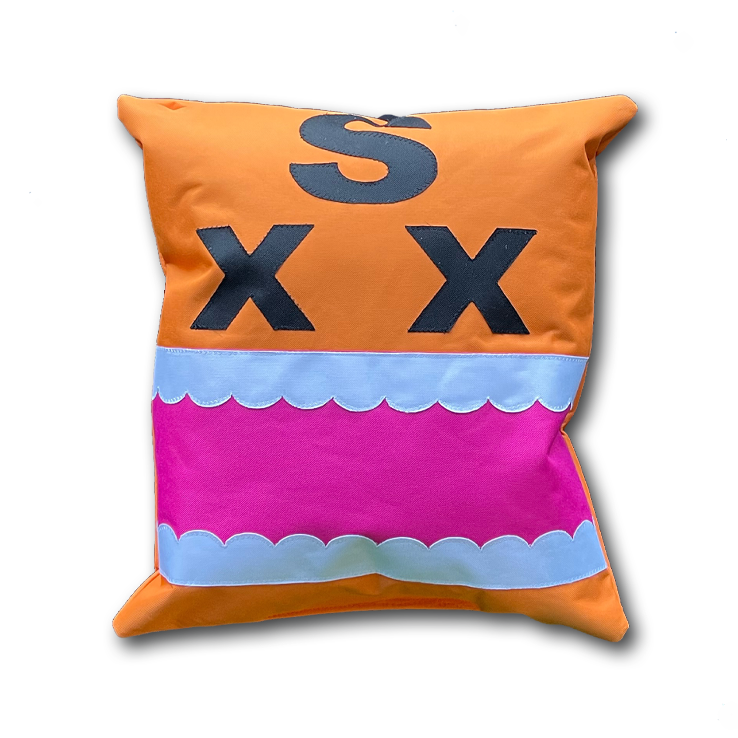 Orange Chomper Pillow