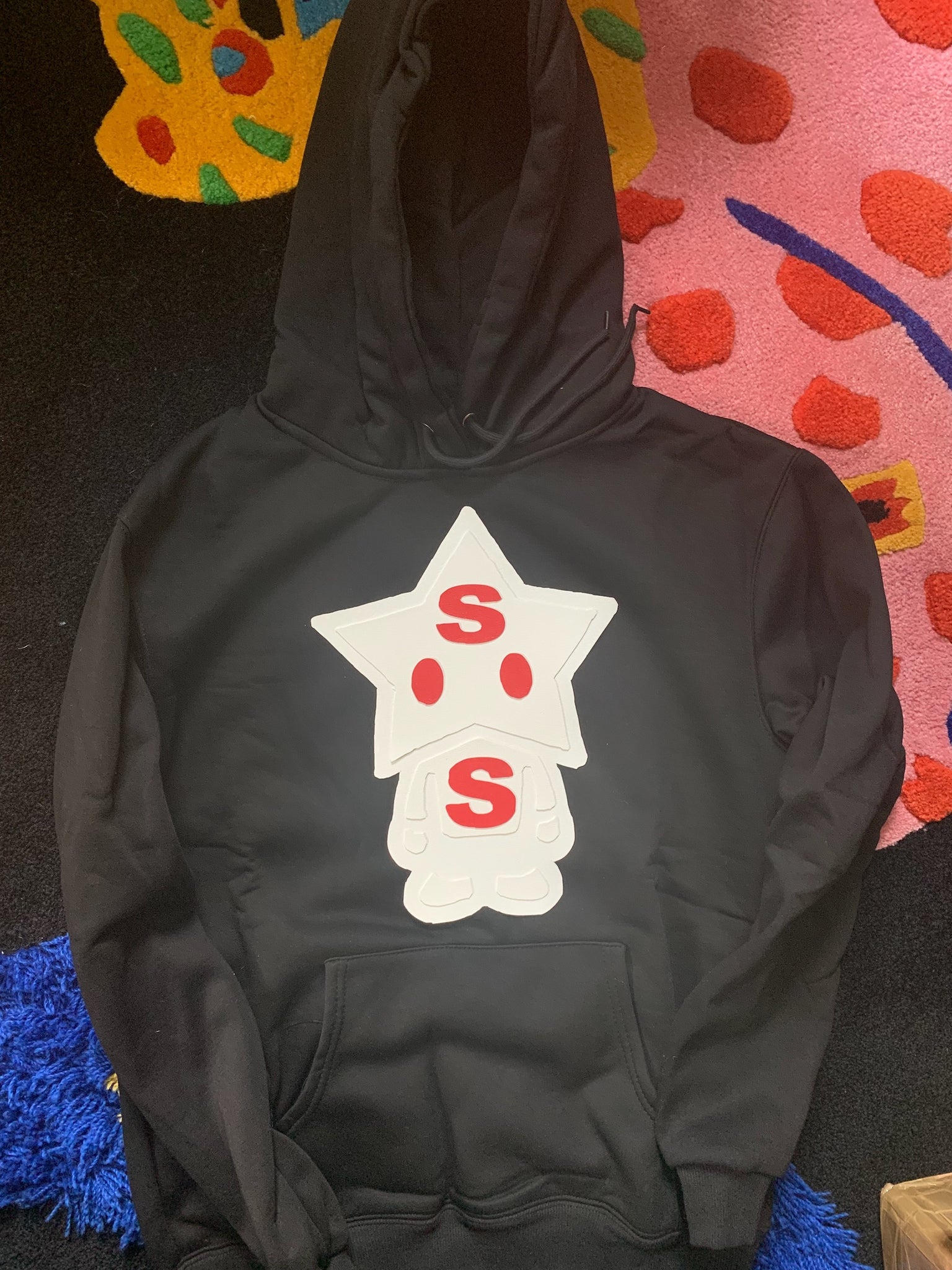 black leather starboy hoodie