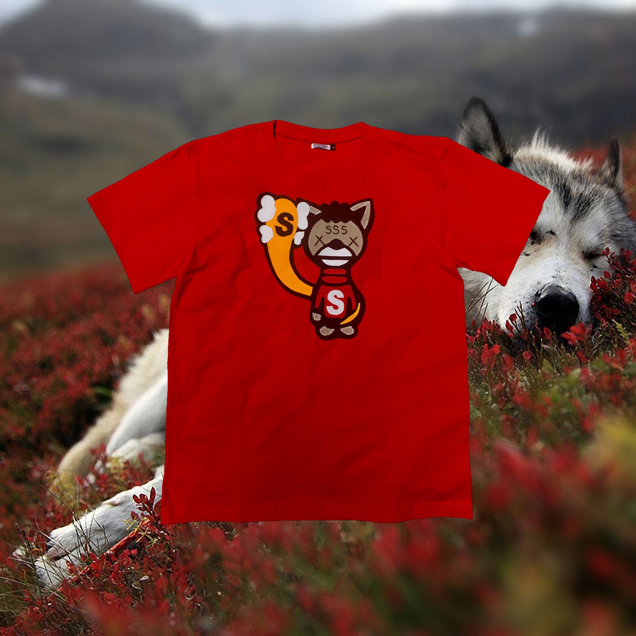 The Boy Who Cried Wolf T shirt Red
