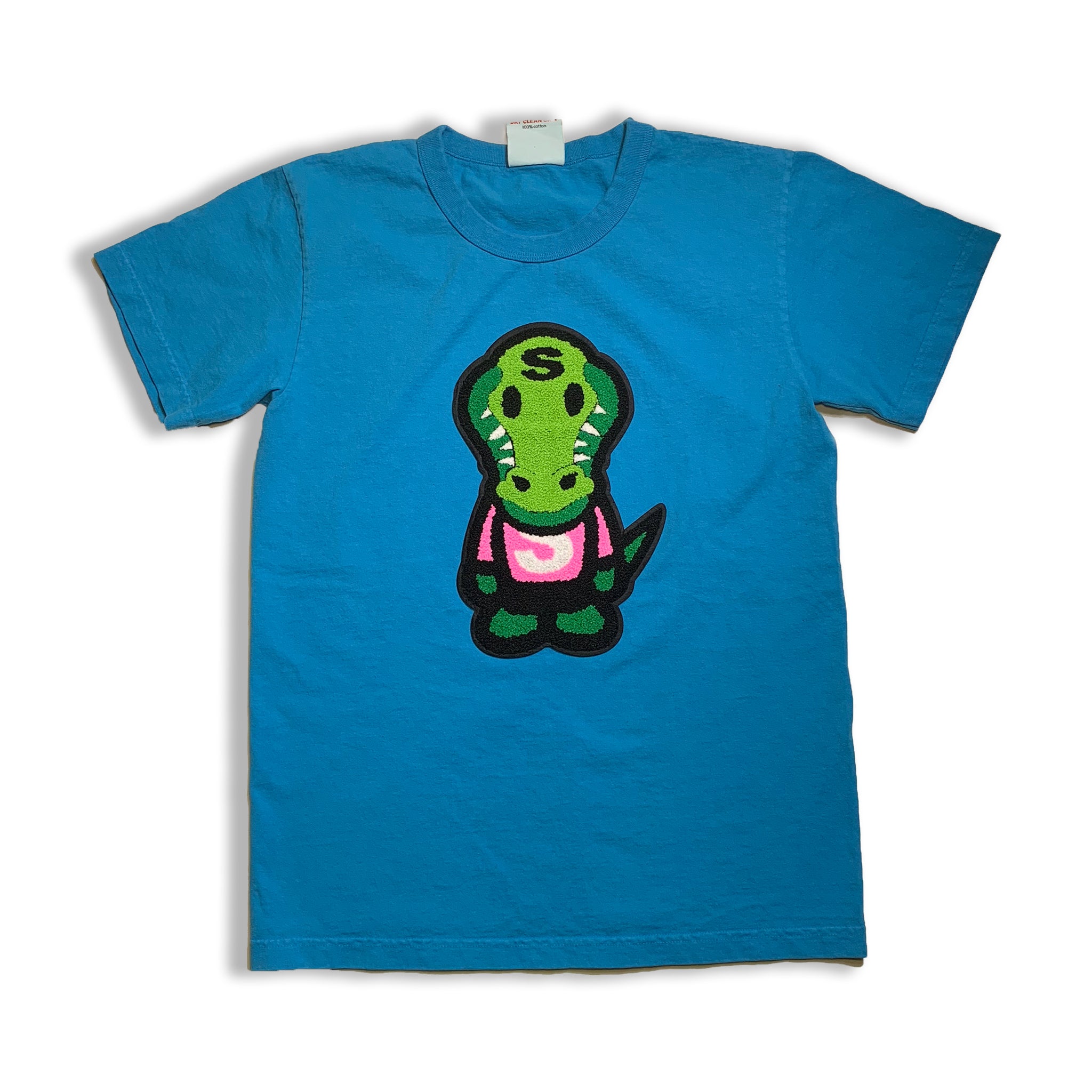 Blue Chenille Crocodile T-shirt