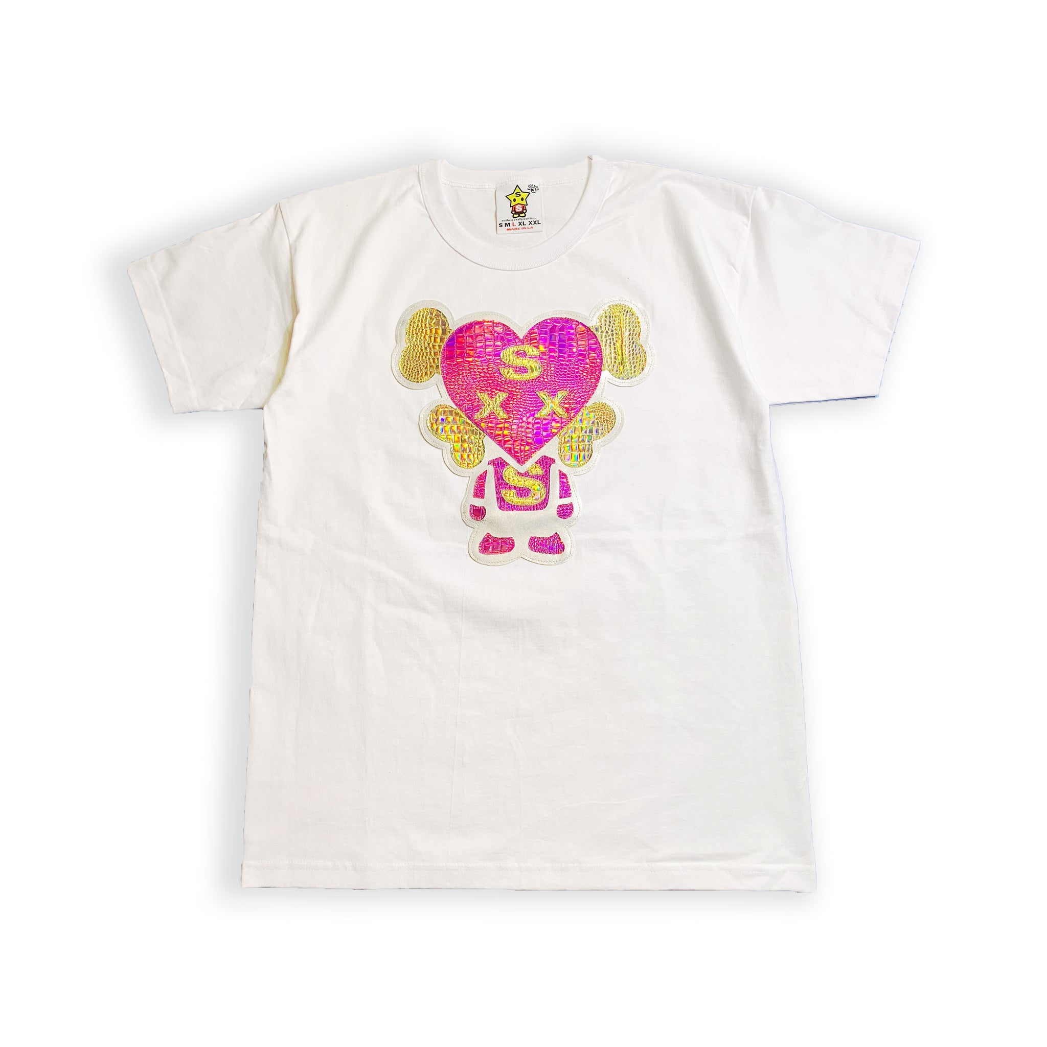 Holographic HeartBoy T-shirt White
