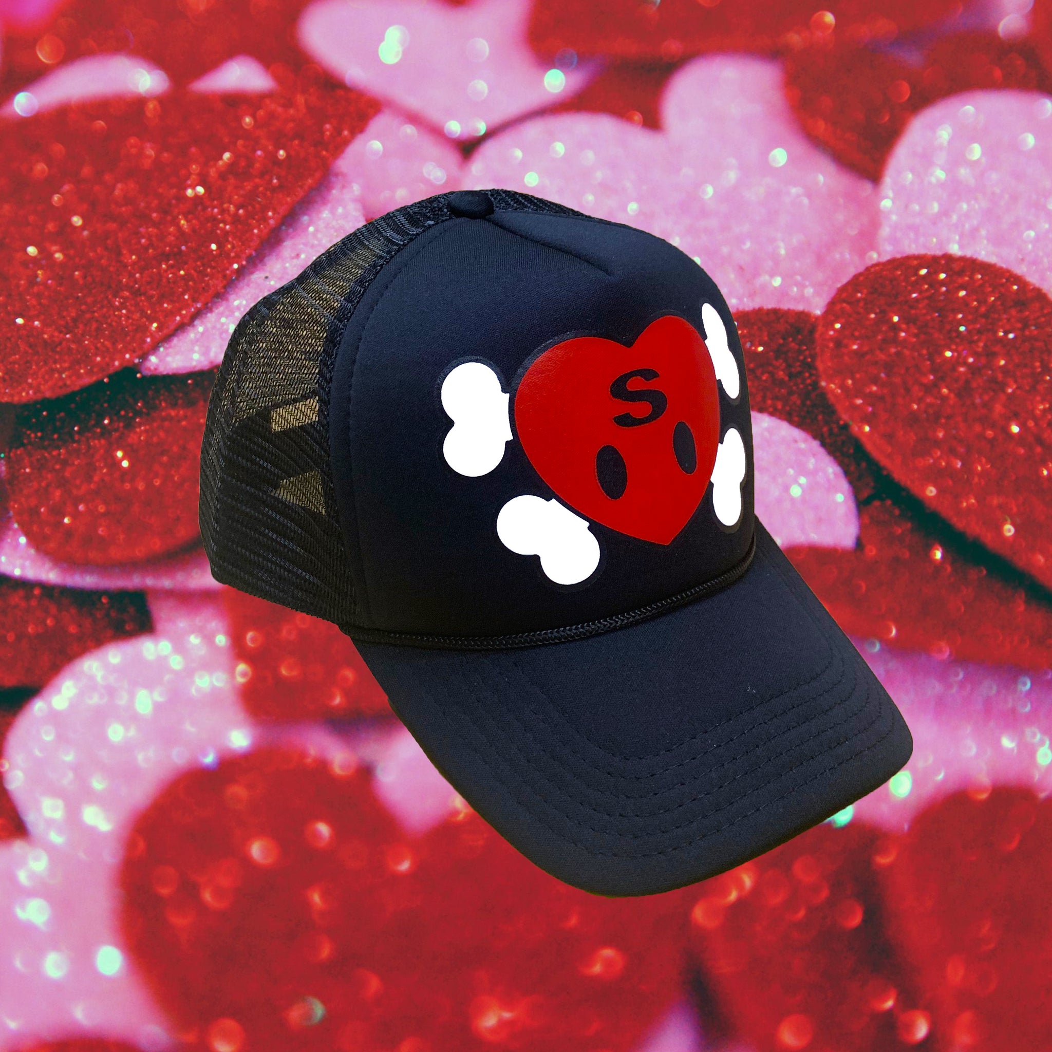 Black Bone Heart Trucker